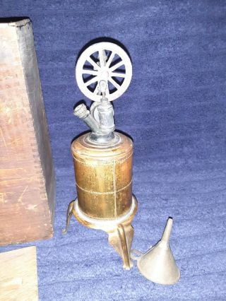 Antique rare Weeden upright No.  15 Vertical Steam Engine copper BOILER Toy 3