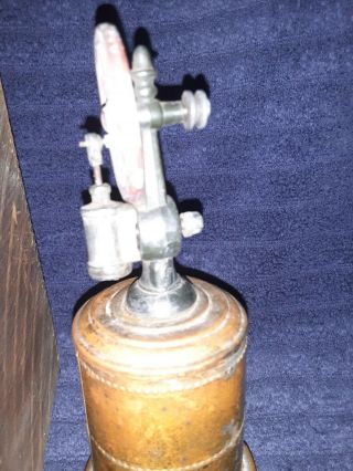 Antique rare Weeden upright No.  15 Vertical Steam Engine copper BOILER Toy 6