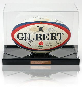 Rare England 2003 Rugby World Cup Winners Squad Hand Signed Size 5 Gilbert Ball