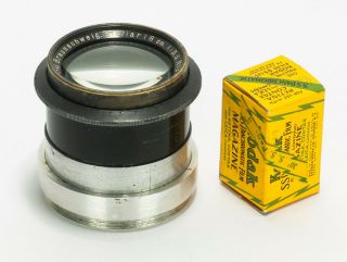Exc,  Rare & Fast Voigtlander & Sohn Braunschweig Heliar 18cm 180mm F/3.  5 Lens