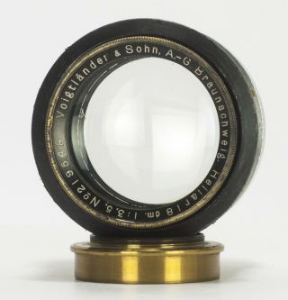 EXC,  Rare & Fast Voigtlander & Sohn Braunschweig Heliar 18cm 180mm f/3.  5 Lens 4