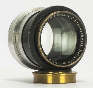 EXC,  Rare & Fast Voigtlander & Sohn Braunschweig Heliar 18cm 180mm f/3.  5 Lens 5