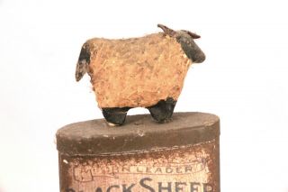Antique & Very Rare Black Sheep 5 Cent Cigar Tobacco Tin 3