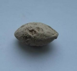Rare Ancient Roman Lead Sling Bullet From Slingshot British Find 100 - 400 Ad 33g.