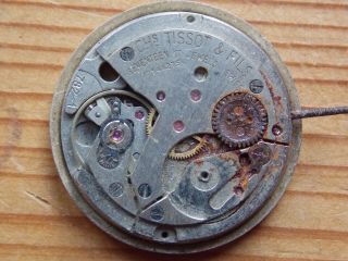 Vintage Tissot 782 - 1 17 Jewel Watch Movement Spares