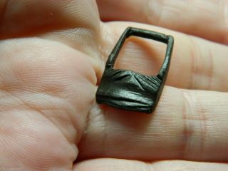 Un Researched Medieval / Tudor Bronze Zoomorphic Buckle Metal Detecting Detector