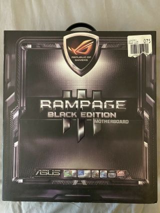 Asus Rampage Iii Black Edition,  Lga1366 Socket,  Intel X58 Motherboard (rare)