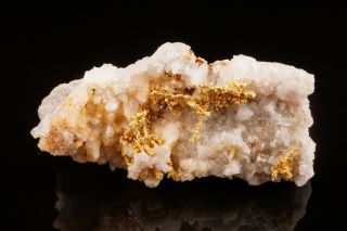 RARE LOCALE Native Gold on Quartz Crystal SKAMANIA,  WASHINGTON - Ex.  Lemanski 6