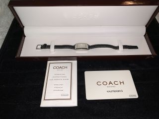 Coach Leather Women’s Watch Wristwatch Model No.  0219 Stainless Steel