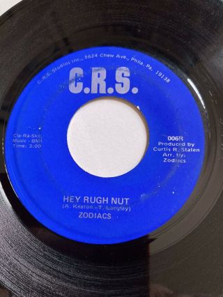 Rare Funk Record.  Zodiacs,  Hey Rugh Nut /don’t Change On Me.  Crs