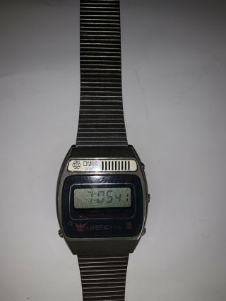 Vintage Omni Americana Patriotic Melody LCD Watch 2