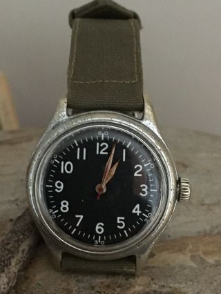 Rare Vintage 1940s Bulova Ww2 Issued Military A - 11 Af 44 Us Army Watch