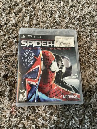 Spider - Man: Shattered Dimensions (sony Playstation 3,  2010) Ps3 Rare