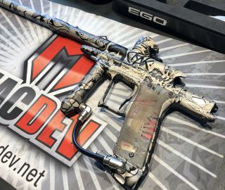 Planet Eclipse Ego Custom 1 Of 1 Cartoon Ano Paintball Marker Rare With Case