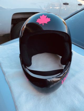 Rare 1986 1 Of The 1st Uvex Ski Helmet Made Full Face Black/hot Pink Large 59/60
