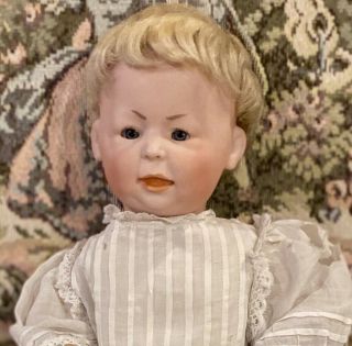 C1911 12 " Rare Closed Mouth Simon Halbig Character Doll,  Perfect Bisque