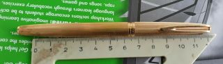 Top Rare Vintage Waterman Morie? C/f Gold Plated 20 Microns 18k 750 Gold Nib