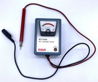 Vintage Rca Wt - 540a Ac Leakage Tester Milli - Amp Handheld Panel Meter Gauge