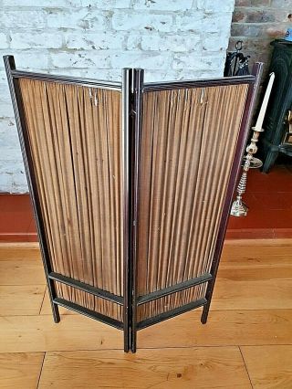 Small Victorian Wooden Frame Screen