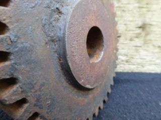 Large Vintage Antique Industrial Cast Iron Cog Gear Wheel Steampunk Garden 3