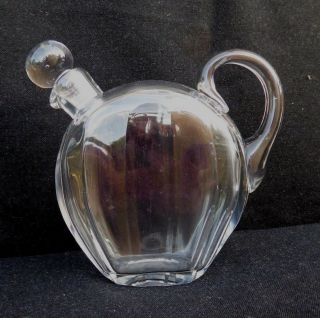 Antique Art Deco Signed Baccarat Decanter Unusly Form Rare Clear Crystal