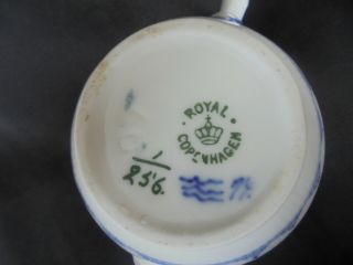 Rare Small Royal Copenhagen Blue Fluted Plain Teapot So very Cute 5