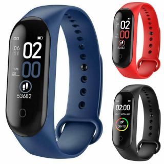 Bluetooth Smart Watch Wristband Heart Rate Blood Pressure Fitness Sport Tracker