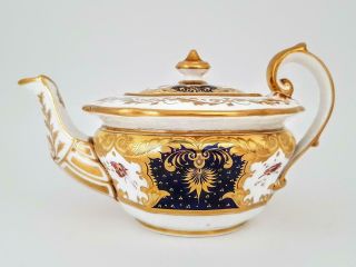 Rare Antique H & R Daniel Pattern 3866 Etruscan Shape Small Teapot C1835