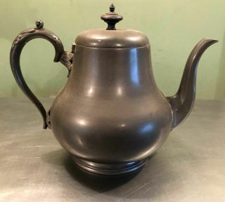 Vintage Walker and Hall patented pewter tea pot 2