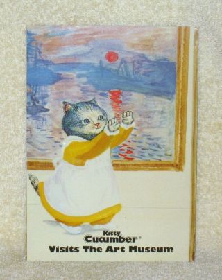 Rare Vintage Kitty Cucumber Visits The Art Museum Book 8 " By 5 1/2 "