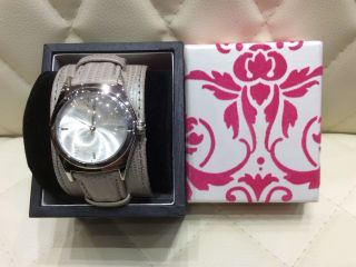 Ladies Watch From “next” Chunky Leather Animal Print Strap,  (needs Battery)