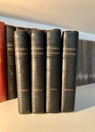 Very Rare 4 Volume,  Breviarium Monasticum,  Complete Set