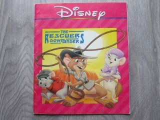 Rare Disney The Rescuers Down Under 1990 Paperback Vintage Book