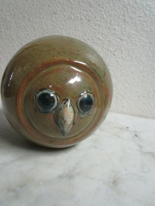 Vtg 1970 ' s Signed Mexico Mid Century Modern Owl Ceramic Art Pottery Sculpture 2