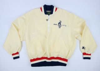 Rare Vintage Starter Atlanta 1996 Olympics Windbreaker Jacket Made In Usa Medium