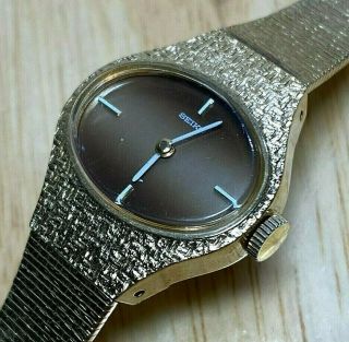 Vintage Seiko 11 - 7719 Lady 17 Jewel Gold Tone Hand - Wind Up Mechanical Watch Hour