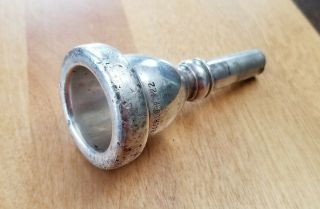 Rare Vintage Bach Corp.  22 Silver Tuba Mouthpiece