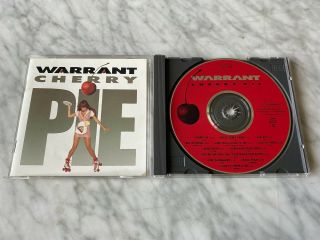 Warrant Cherry Pie Cd 1st Usa Press 1990 Columbia Ck 45487 Hair Metal Rare Oop