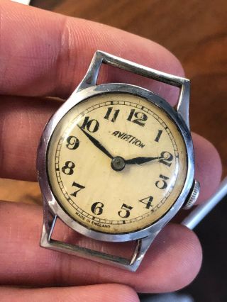 (278) Vintage Aviation Ww2 Military Style Gents Wristwatch