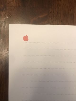Rare Vintage Apple Computer Notepad From Macintosh Launch In 1984.  Steve Jobs 3