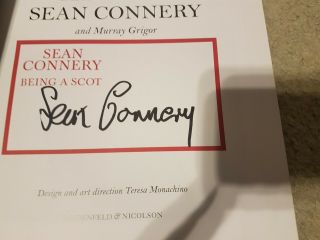 Sean Connery Being A Scot Signed Autograph Book Psa Bas Jsa Mega Rare Bond