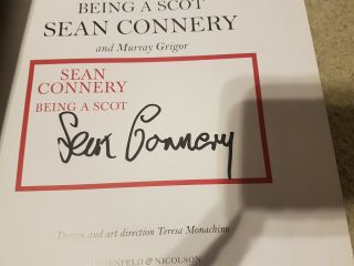 Sean Connery Being a Scot signed autograph book PSA BAS JSA MEGA RARE BOND 3