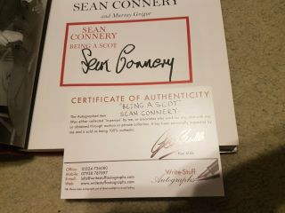 Sean Connery Being a Scot signed autograph book PSA BAS JSA MEGA RARE BOND 5