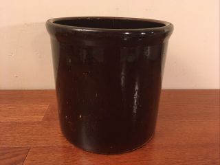 Antique / Vintage 2 Gallon Brown Stoneware Crock