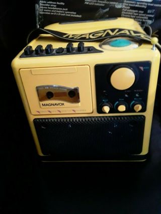 Rare Vintage Magnavox D8080 Stereo Integral Radio Cassette Recorder Boombox