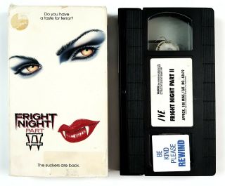 Fright Night Part Ii (vhs,  1988) Rare American Vampire Horror - Roddy Mcdowall