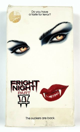 Fright Night Part II (VHS,  1988) Rare American Vampire Horror - Roddy McDowall 2