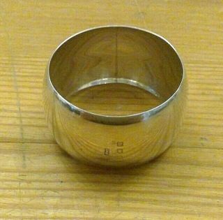 Solid Silver Napkin Ring - Birmingham 1922 By John Thompson & Sons