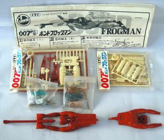 Japanese IMAI Toy 007 JAMES BOND THUNDERBALL FROGMAN 1965 Plastic Model Kit RARE 5