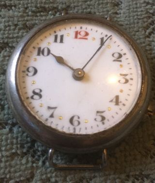 Antique Men’s Ww1 Trench Wrist Watch For Spares